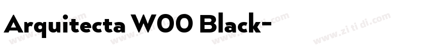Arquitecta W00 Black字体转换